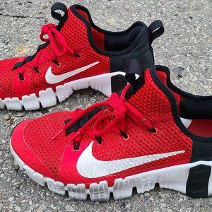 Size 12 Nike Free Metcon 3 University men's running shoes RED mens gym sneakers